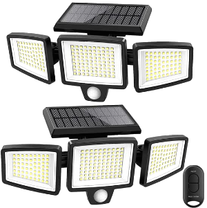 ATUPEN Solar Motion Sensor Security Flood Lights with remote