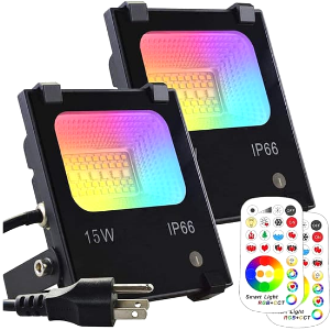 MELPO Remote Control Color Changing RGB Flood Light 
