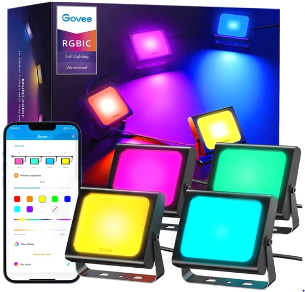 Govee Smart Remote Control Color Changing Flood Lights