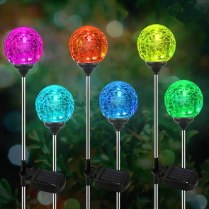 ‎OxyLED  color changing globe garden light