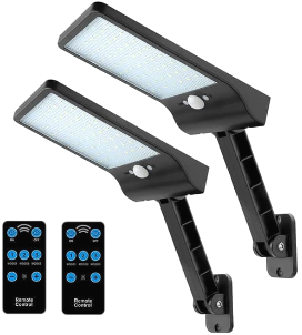 Auzev Remote Solar Steet Flood Lights Lamp