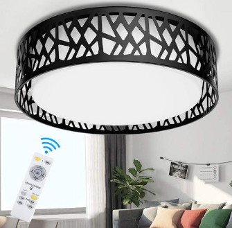 DLLT Led Round Close Modern Ceiling Light with Remote