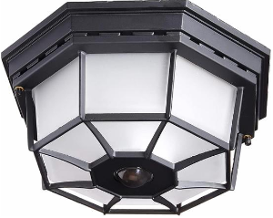 Heath Zenith motion sensor outdoor ceiling light