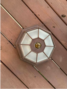 motion sensing exterior ceiling fixture